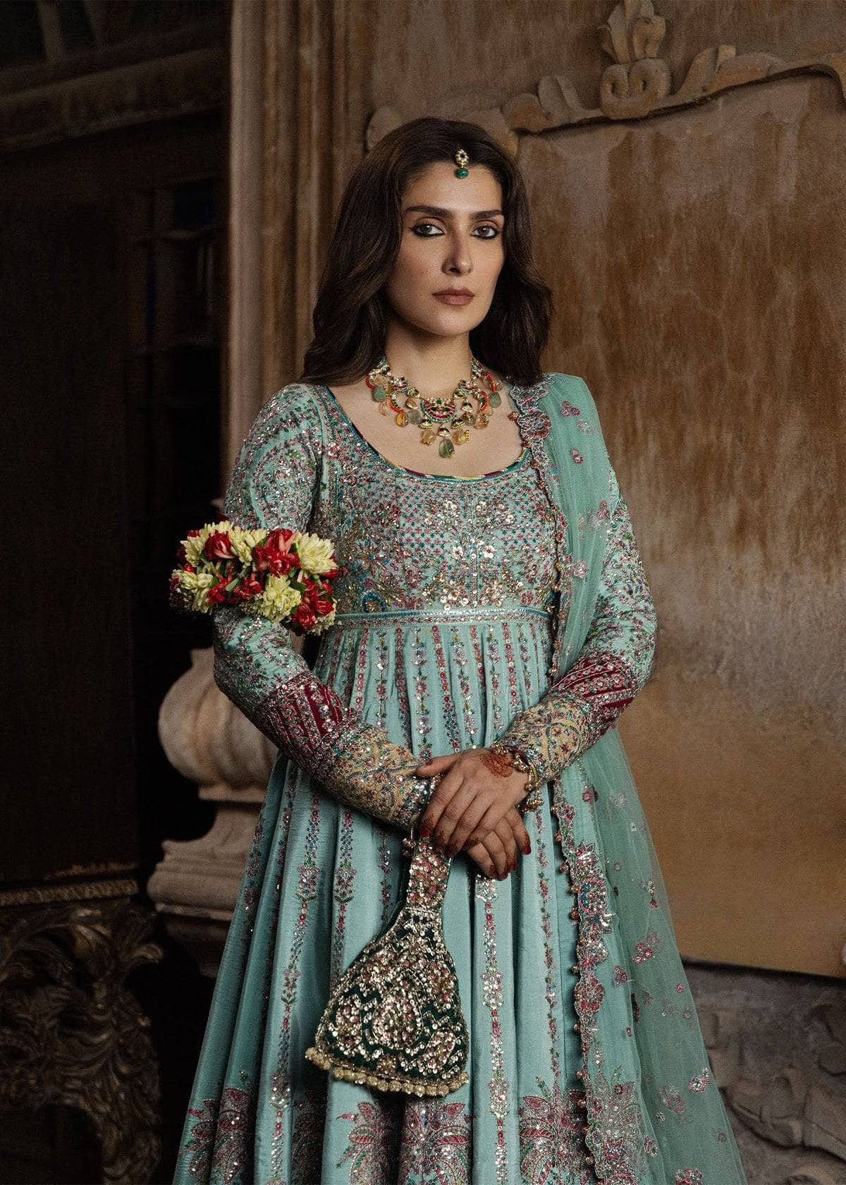 Hussain Rehar Doll House Wedding/Zeenat/Aqua Blue