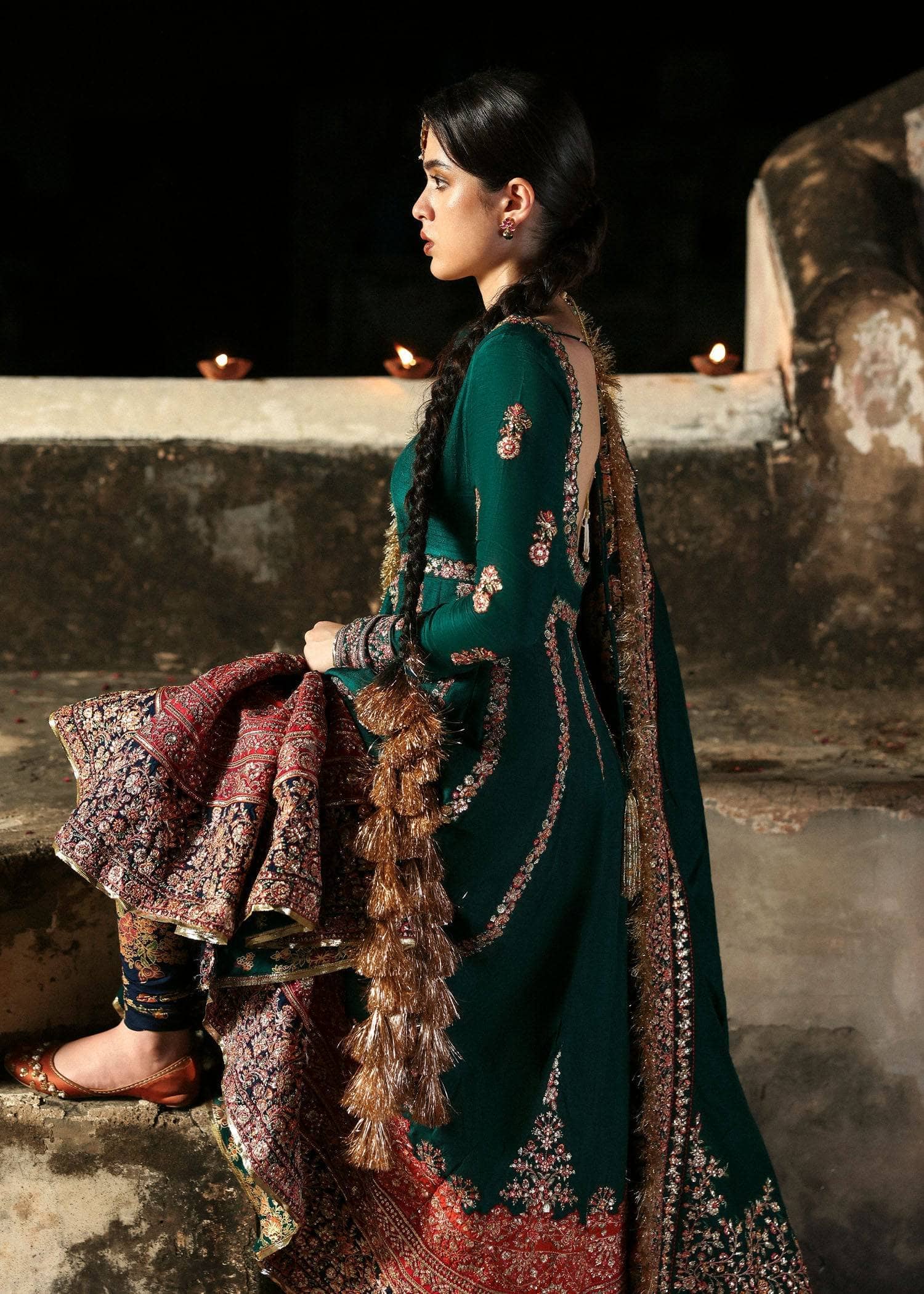 Hussain Rehar Massarrat Wedding/Meherunissa/Emerald Green