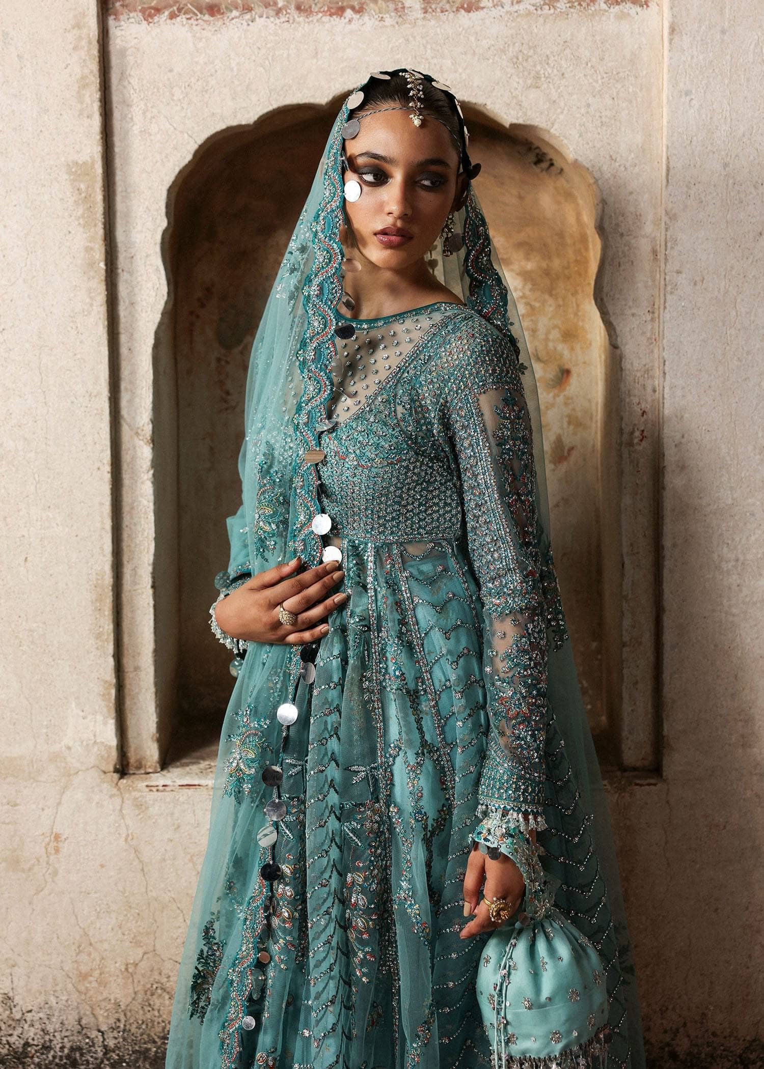 Restocked/Hussain Rehar Massarrat Wedding/Nagma/Ice Blue