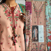 Open Pic/Hussain Rehar Zan Luxury Lawns/Seftali/Peach