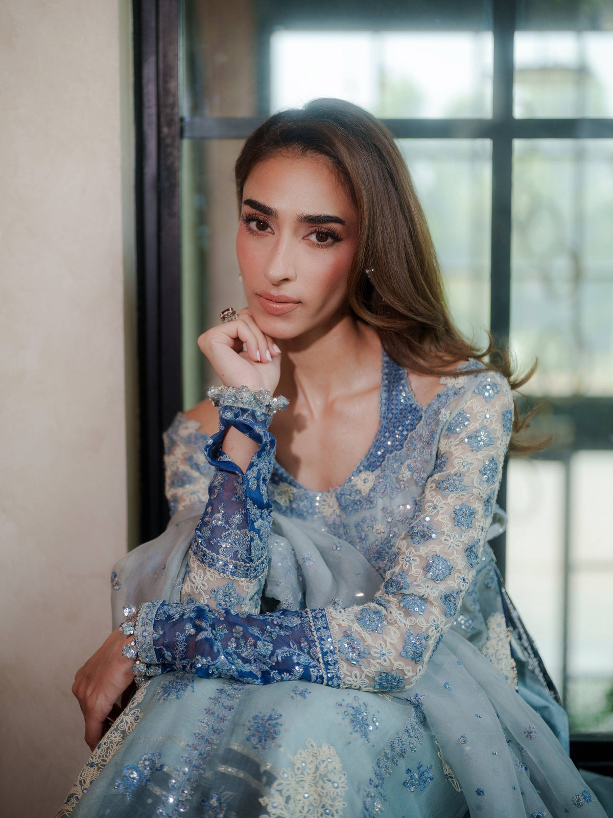 Spotted in Hussain Rehar Doll House Wedding/Mehtab/Ice Blue