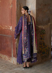 Restocked/Hussain Rehar  Zan Luxury Lawns/Mor/Purple