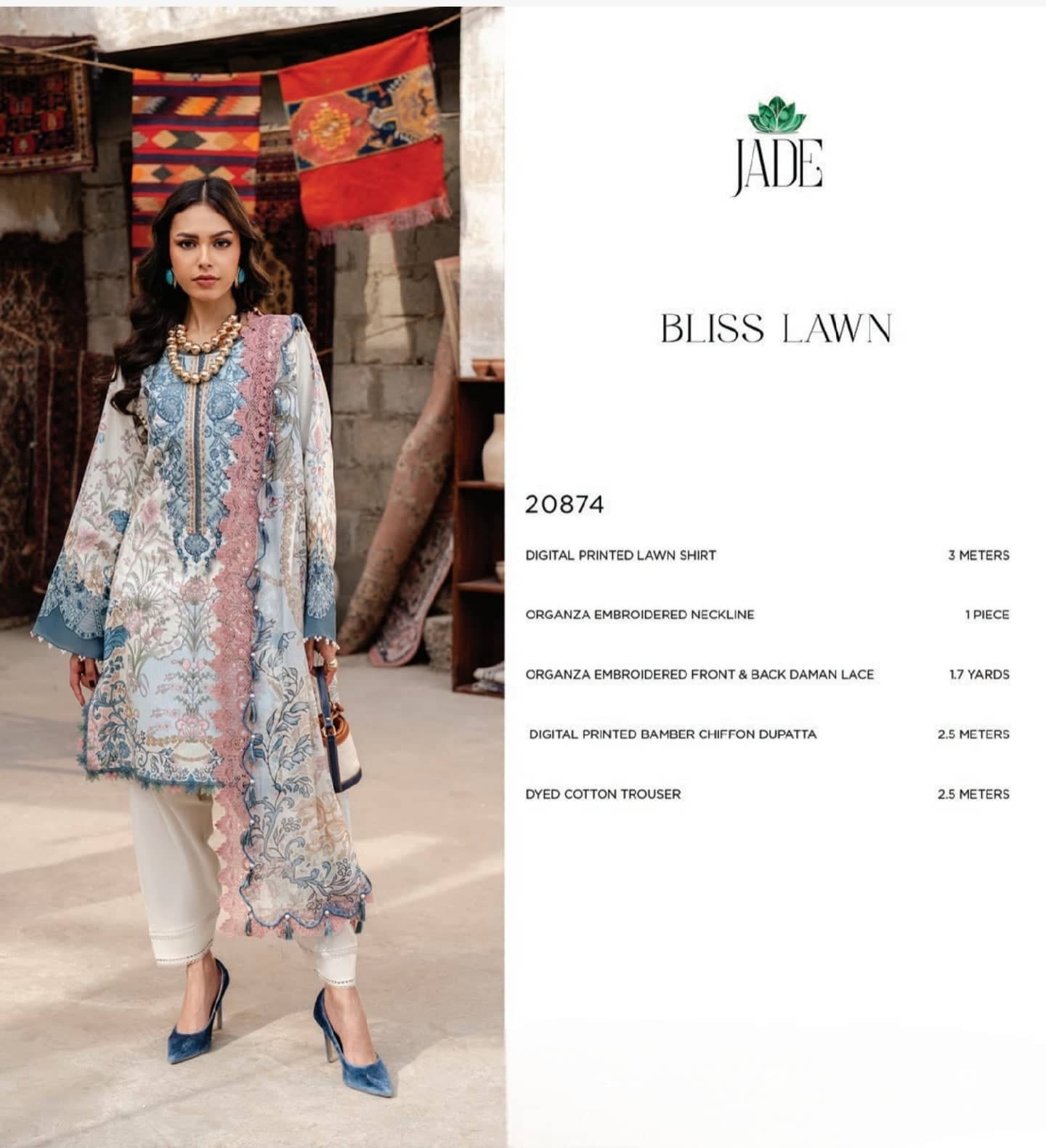 Restocked/Jade Bliss Lawn 26/Trending Casuals