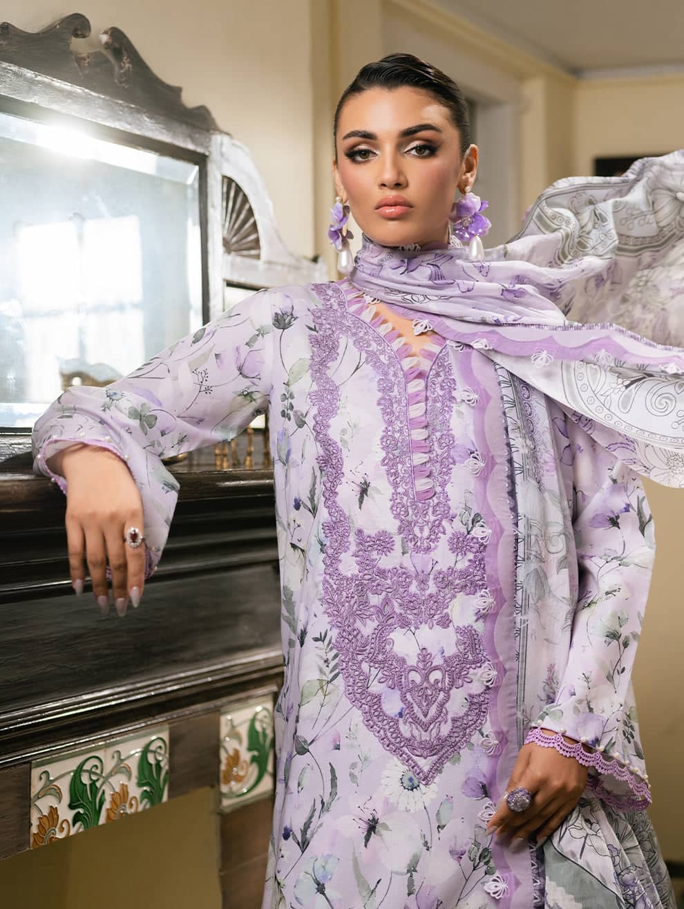 Jade Florence/Signoria/Silk Dupatta