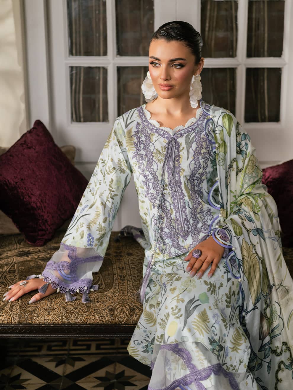 Jade Florence/Terracotta/Silk Dupatta