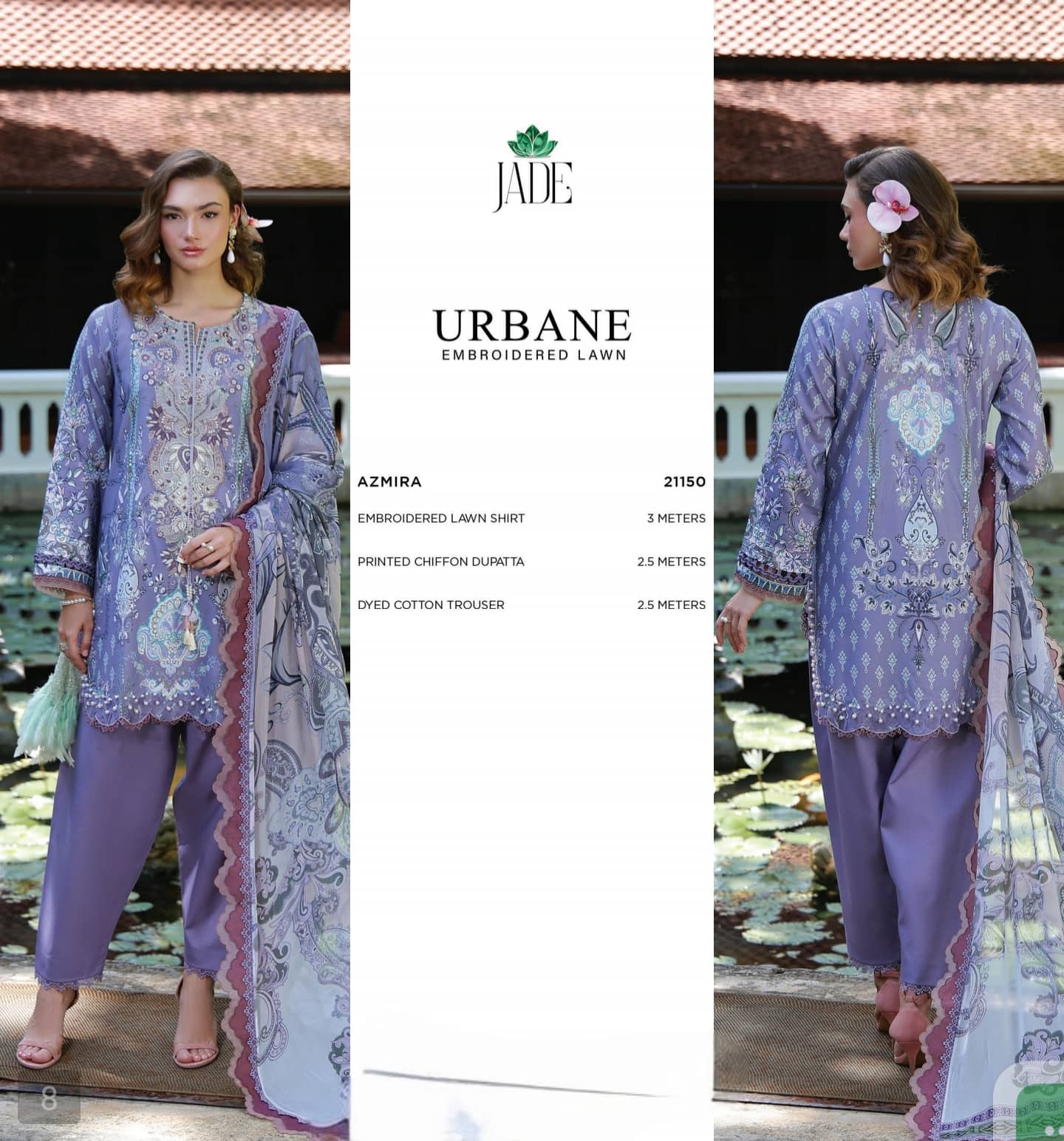 Jade Urbane Embroideried Lawn 26/Azmira