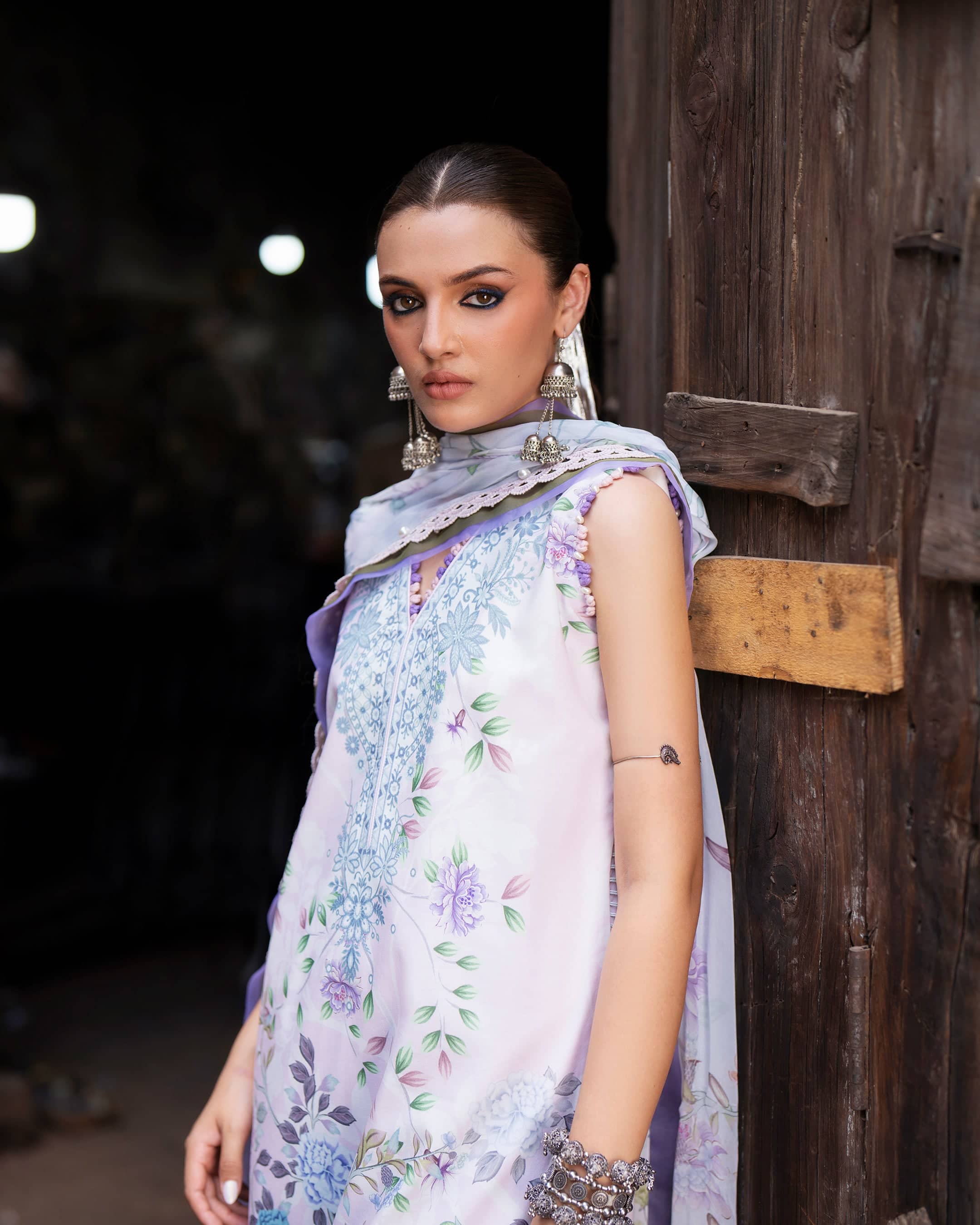 Jade Urbane Prints 26/Lunelle/Light Pink/Chiffon Dupatta