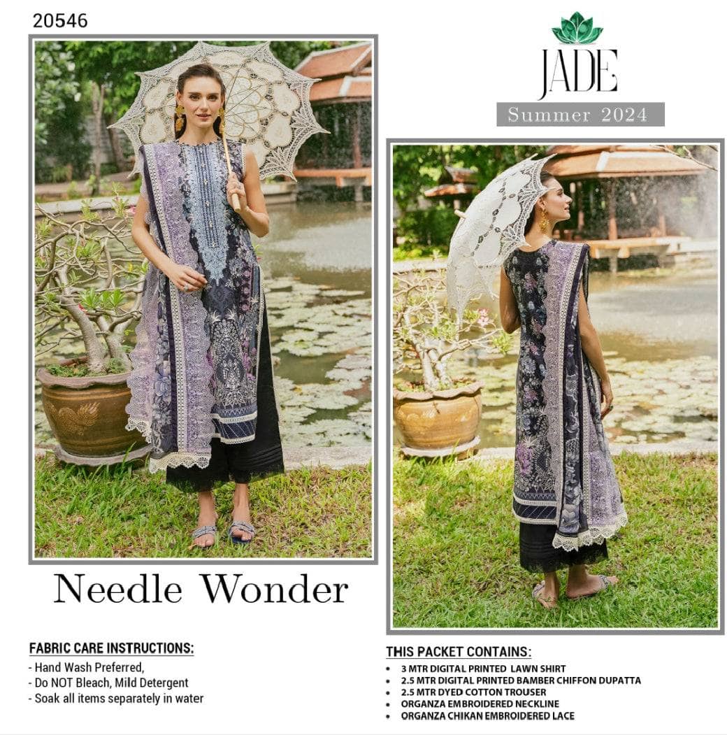 Jade Luxury Lawn Brands Jade Needle Wonder 24