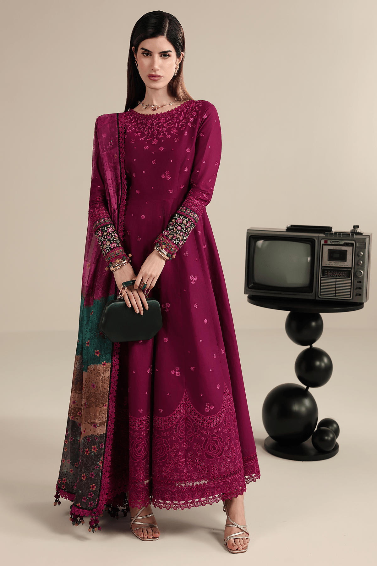 Jazmin Iris Lawn 26/D 02/Silk Dupatta