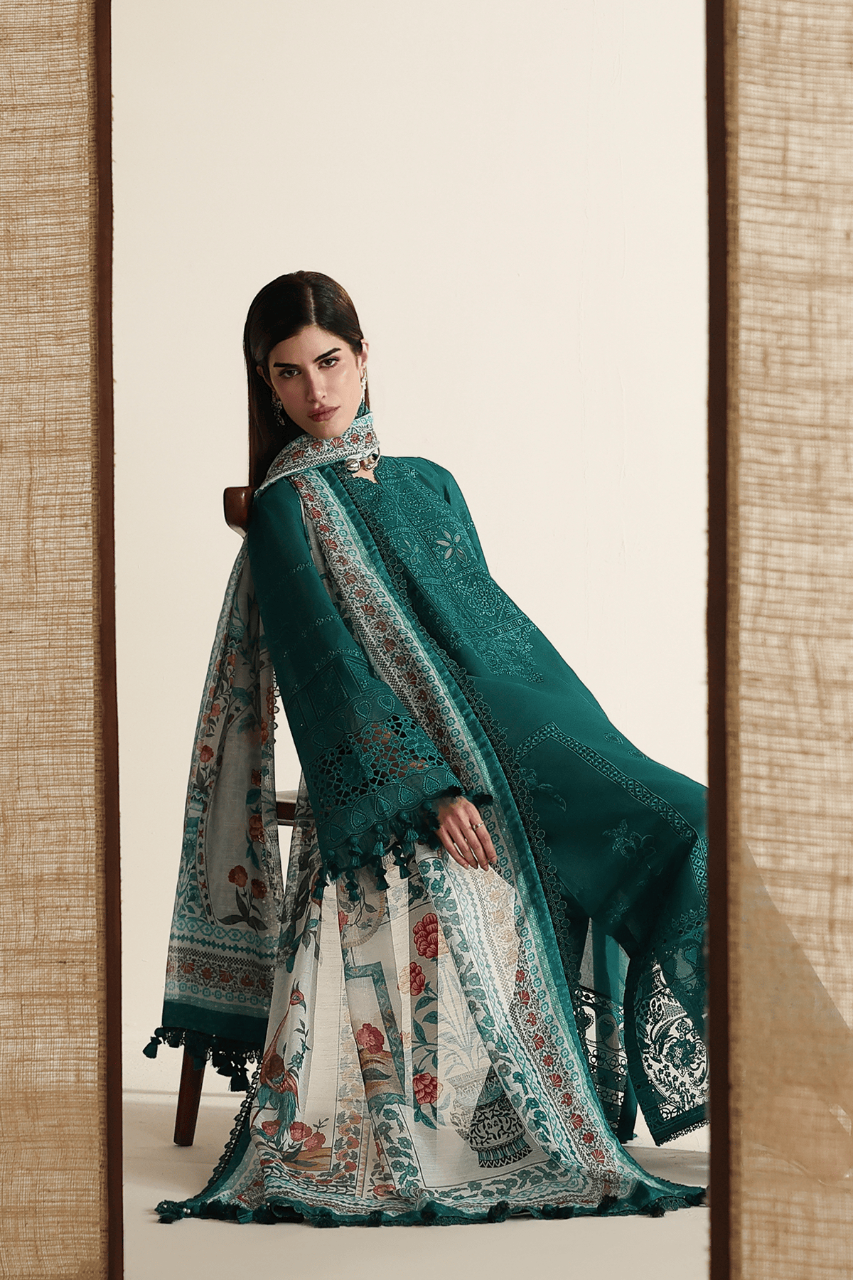 Jazmin Iris Lawn 26/D 03/Silk Dupatta