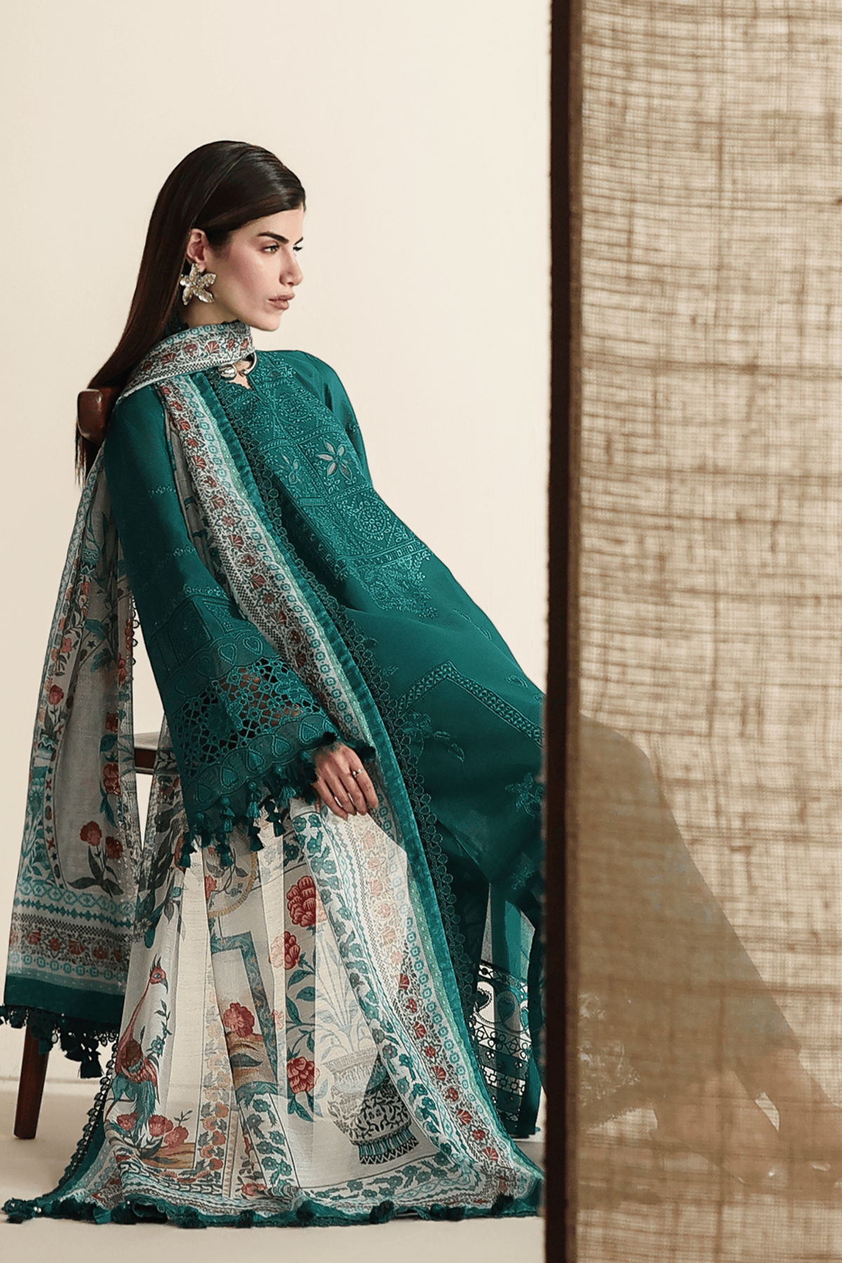 Jazmin Iris Lawn 26/D 03/Silk Dupatta