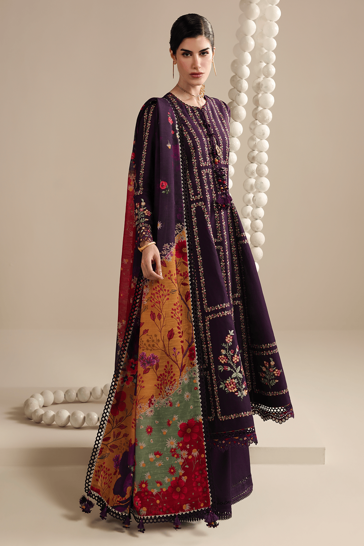 Jazmin Iris Lawn 26/D 06/Silk Dupatta