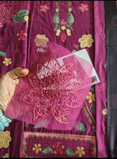 Open Pic/Jazmin Shahkaar Lawn/SL26-D01/Tissue Silk Dupatta