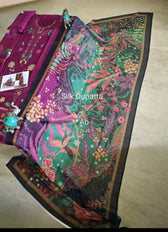 Open Pic/Jazmin Shahkaar Lawn/SL26-D01/Tissue Silk Dupatta