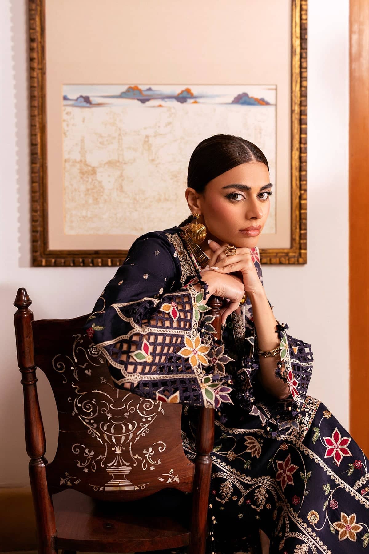 Jazmin Shahkaar Lawn/SL26-D07/Embroideried Dupatta