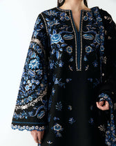 Hot🔥Seller/Jugnu Lahore Lawn/Vol 3/Ari/Black/Chiffon Embroideried Dupatta