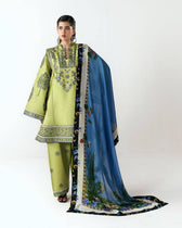 Hot🔥Seller/Jugnu Lahore Lawn/Vol 3/Mai/Pistachio/Silk Dupatta