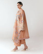 Hot🔥Seller/Jugnu Lahore Lawn/Vol 3/Nila/Peach/Embroideried Chiffon Dupatta