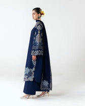 Hot🔥Seller/Jugnu Lahore Lawn/Vol 3/Tiva/Dark Blue/Embroideried Chiffon Dupatta