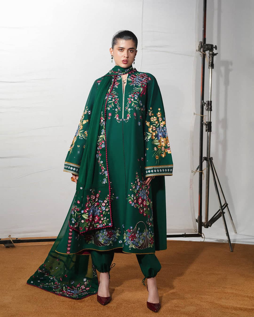 Restocked/Jugnu Lahore Lawn/Bahri/Bezan/Green