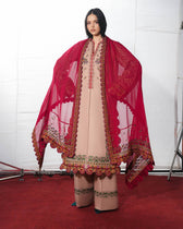 Jugnu Lahore Lawn/Nazeh/Dusty Rose