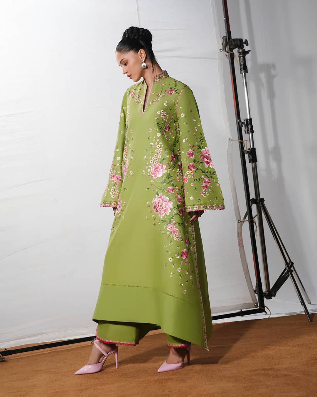 Restocked/Jugnu Lahore Lawn/CHAMAN/Mint Green