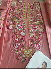 Hot🔥Seller/Open Pic/Jugnu Lahore Lawn/Dinaz/Pink