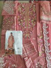 Hot🔥Seller/Open Pic/Jugnu Lahore Lawn/Dinaz/Pink