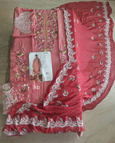 Hot🔥Seller/Open Pic/Jugnu Lahore Lawn/Dinaz/Pink
