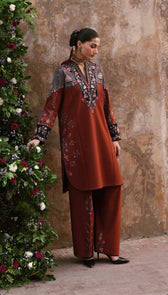 Jugnu Lahore winter Collection Restocked/Jugnu Lahore/Khaddar/Parsa/Rust & Black