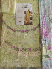 Sale‼️Open Pic/Manara Luxury Lawn 26/Golden Haze/Lime Yellow
