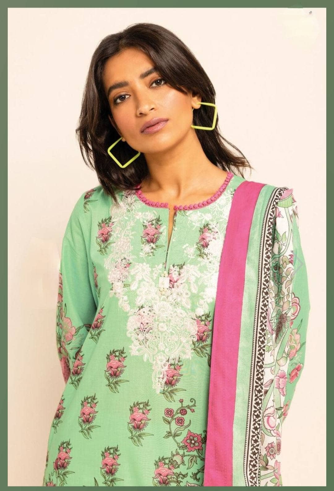 Khaadi Luxury Lawn Collection Khaadi Lawn 24/BLA231206/Shirt Dupatta Bottom Set