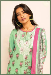 Khaadi Luxury Lawn Collection Khaadi Lawn 24/BLA231206/Shirt Dupatta Bottom Set