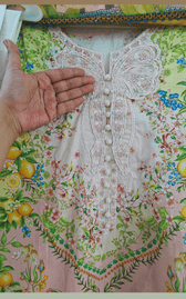 Ready To Wear/Stitched Maria B M Prints 26/Size L/8A/Lemon Yellow
