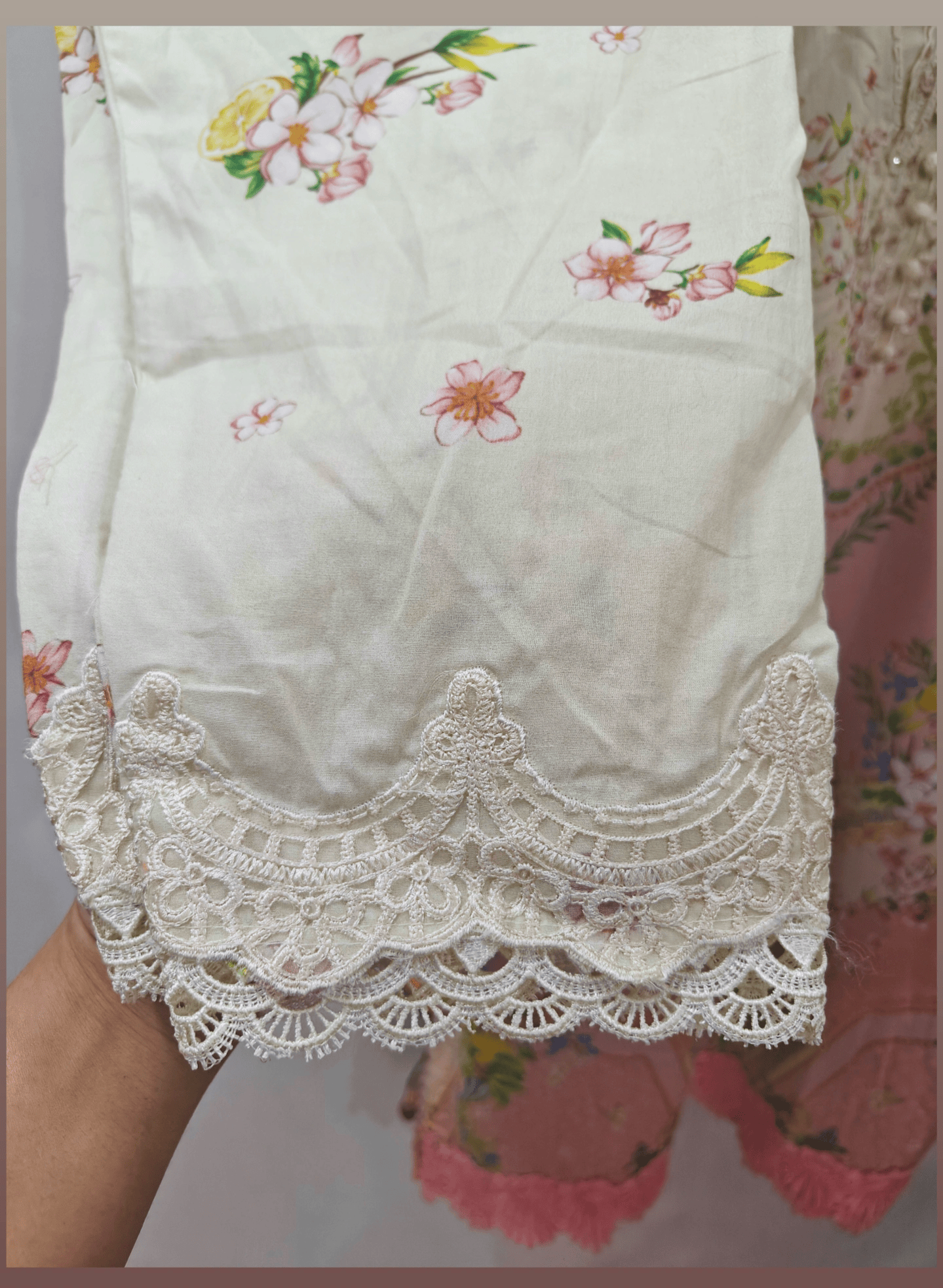 Ready To Wear/Stitched Maria B M Prints 26/Size L/8A/Lemon Yellow