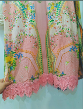 Ready To Wear/Stitched Maria B M Prints 26/Size L/8A/Lemon Yellow