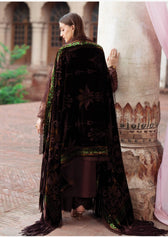 Mahnur Amelia Luxury Winter 26/Velvet Palachi Shawl/Corduroy/Deep Brown/AM 07