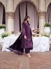 Mahnur Amelia Luxury Winter 26/Velvet Palachi Shawl/Corduroy Rich Plum/AM 10