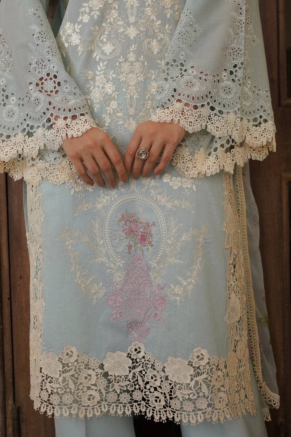 Manara by Maria Asif Baig/PARISHAY/Pale Blue