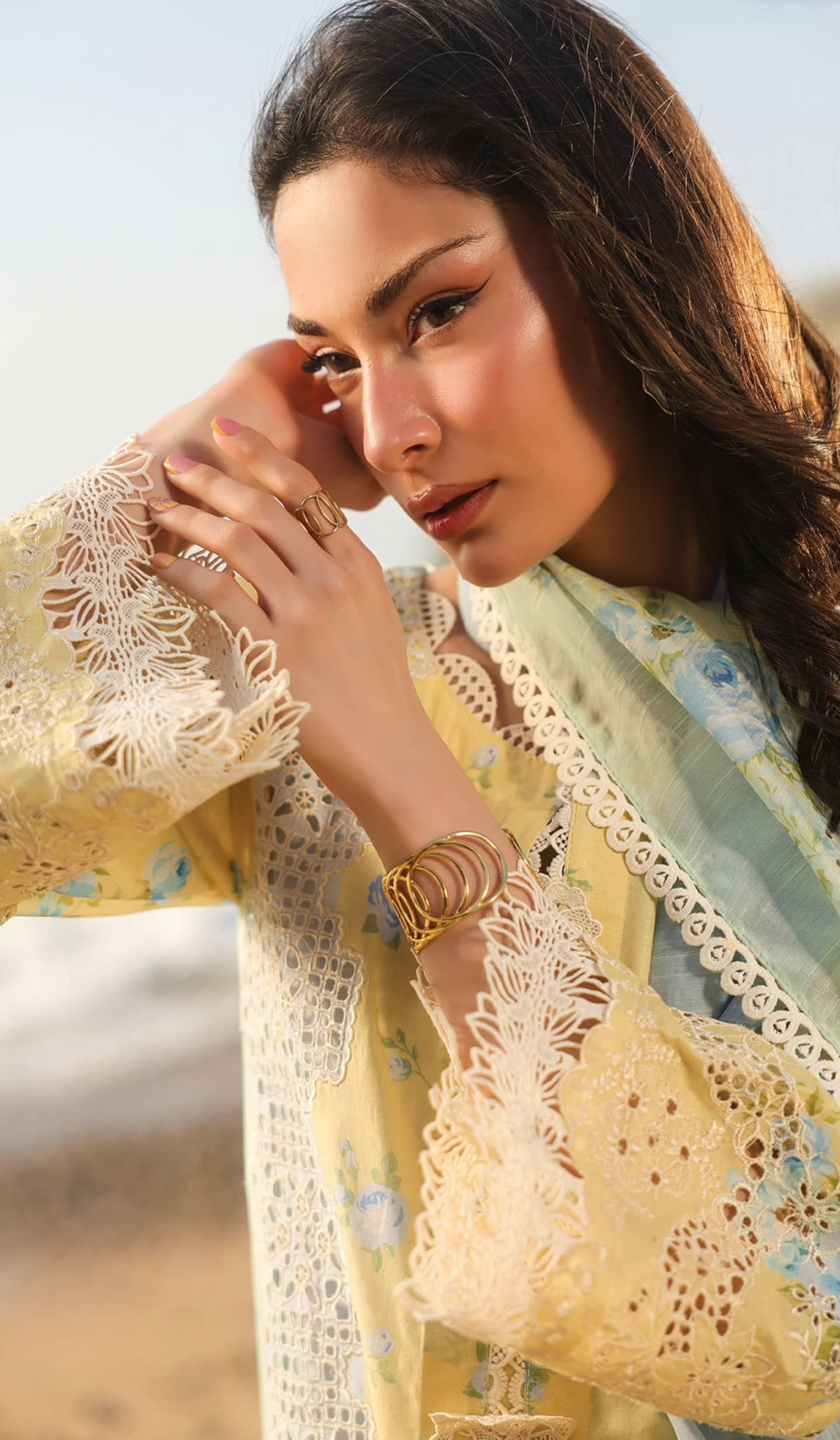 Sale‼️Manara Luxury Lawn 26/Sundrop/Lemon