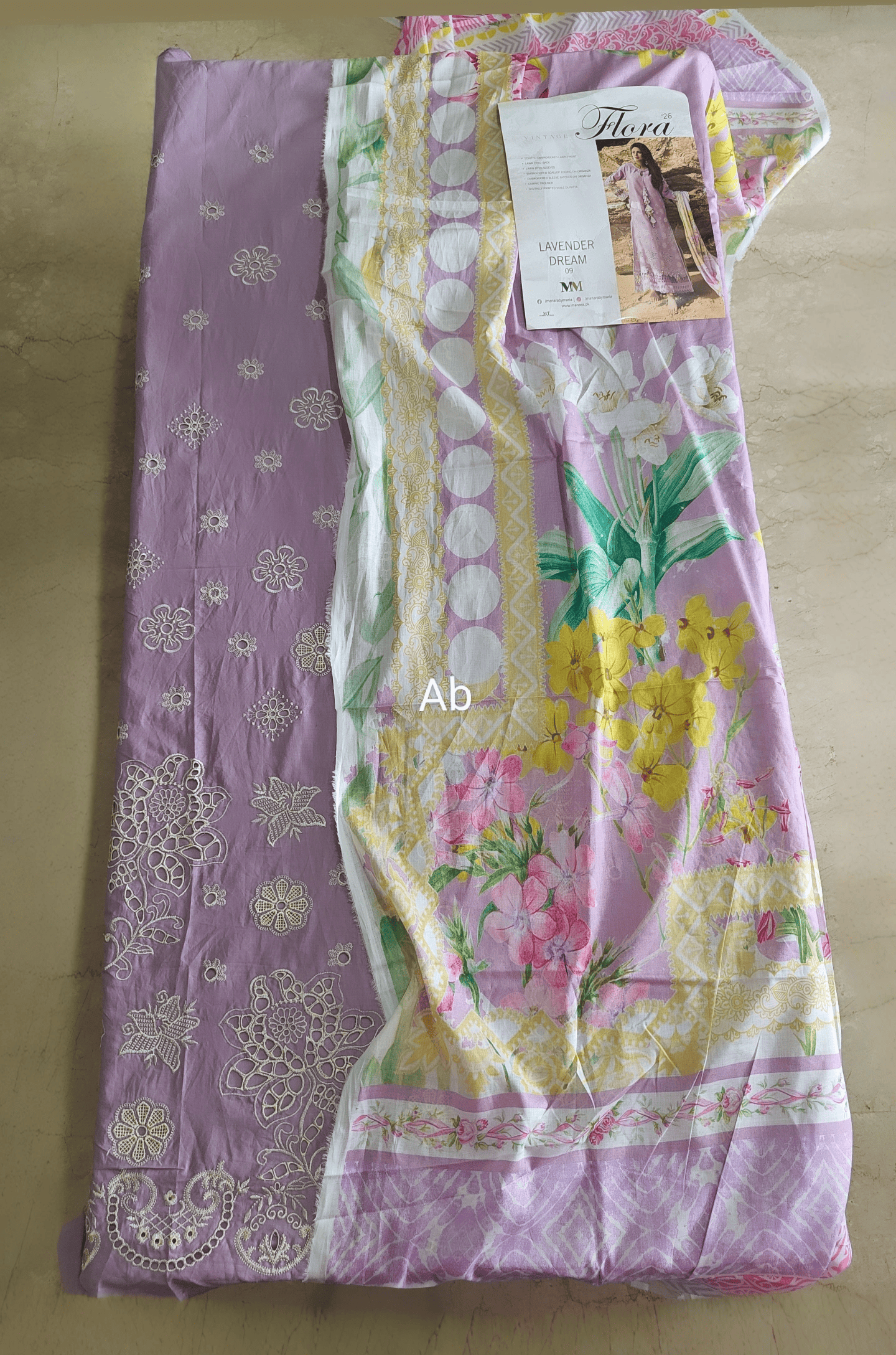 Open Pic/Sale‼️Manara Luxury Lawn 26/LAVENDER DREAMS