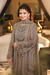 Hot🔥Seller/Maria B Chiffon/ Royal Tea Affair/01/Antique Grey/Mouse Grey
