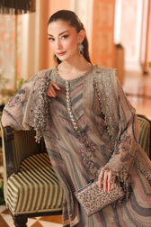 Hot🔥Seller/Maria B Chiffon/ Royal Tea Affair/01/Antique Grey/Mouse Grey