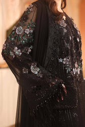 Hot🔥Seller/Maria B Chiffon/ Royal Tea Affair/04/Black