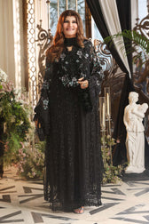 Hot🔥Seller/Maria B Chiffon/ Royal Tea Affair/04/Black