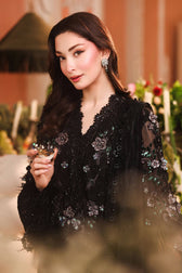 Hot🔥Seller/Maria B Chiffon/ Royal Tea Affair/04/Black