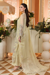 Hot🔥Seller/Maria B Chiffon/ Royal Tea Affair/06/Pastel Sunshine/Lime Yellow