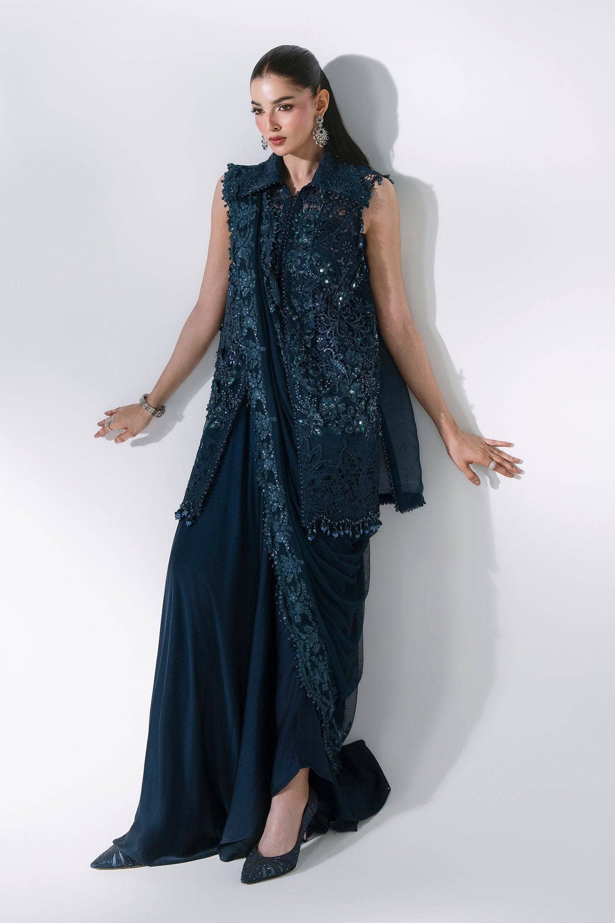 Hot🔥Seller/Maria B Mbroidered/BD-3106-Peacock Blue/Teal