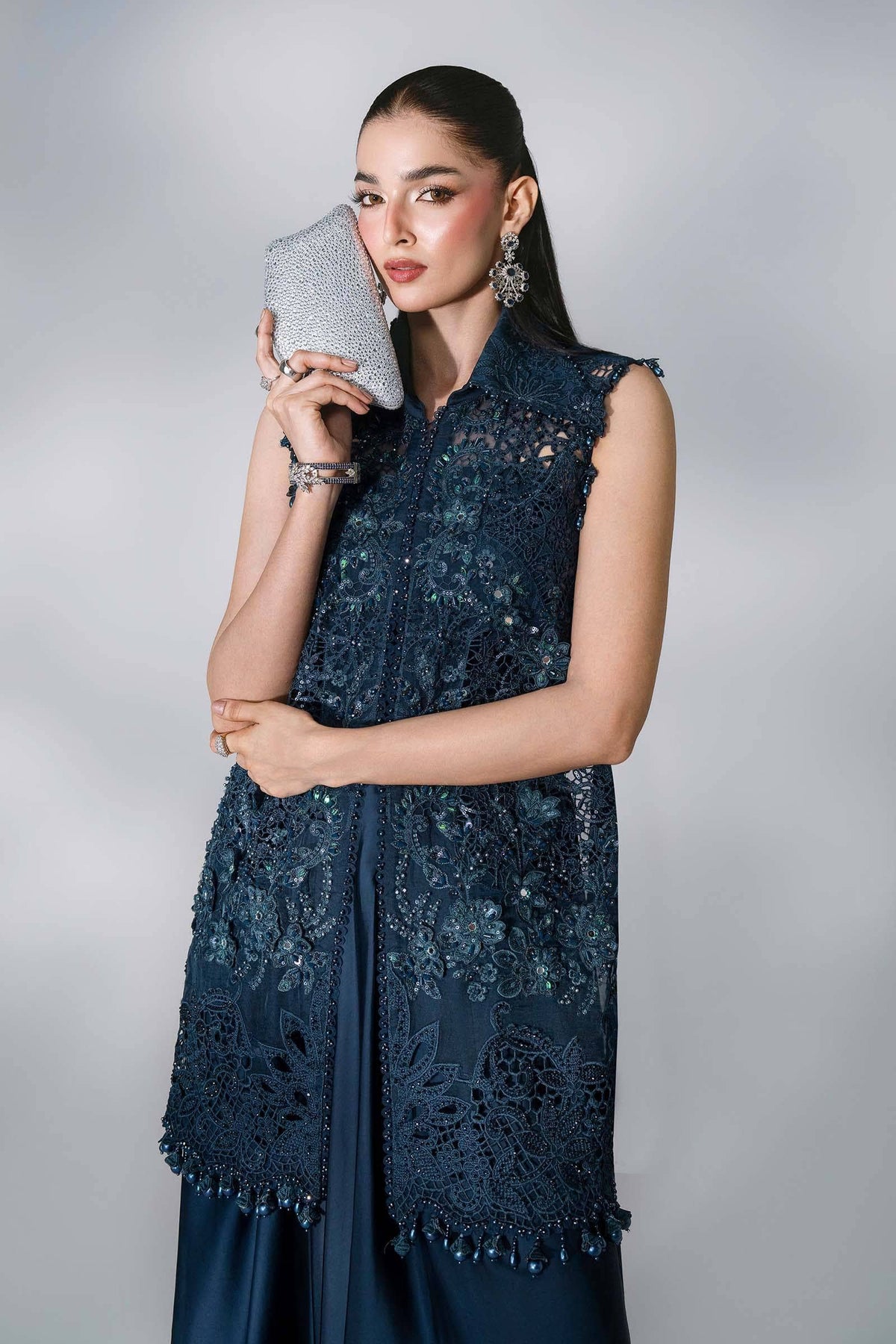 Hot🔥Seller/Maria B Mbroidered/BD-3106-Peacock Blue/Teal