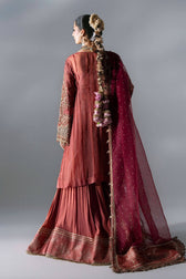 Hot🔥Seller/Maria B Mbroidered/BD-3108-Deep Salmon Pink-Dalmon Pink